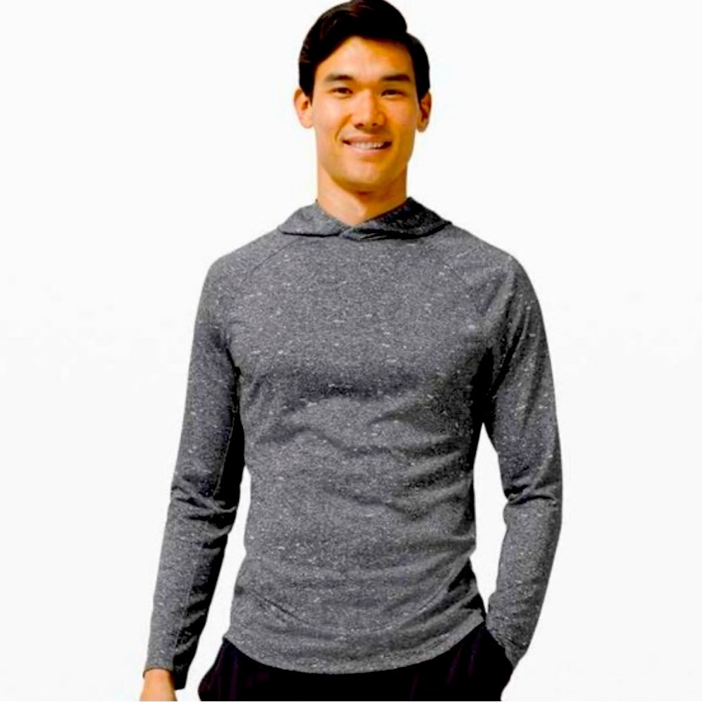 Lululemon Fresh Form Hoodie Grey Quick Dry No Stink Sweat Wicking Men’s Sz Large